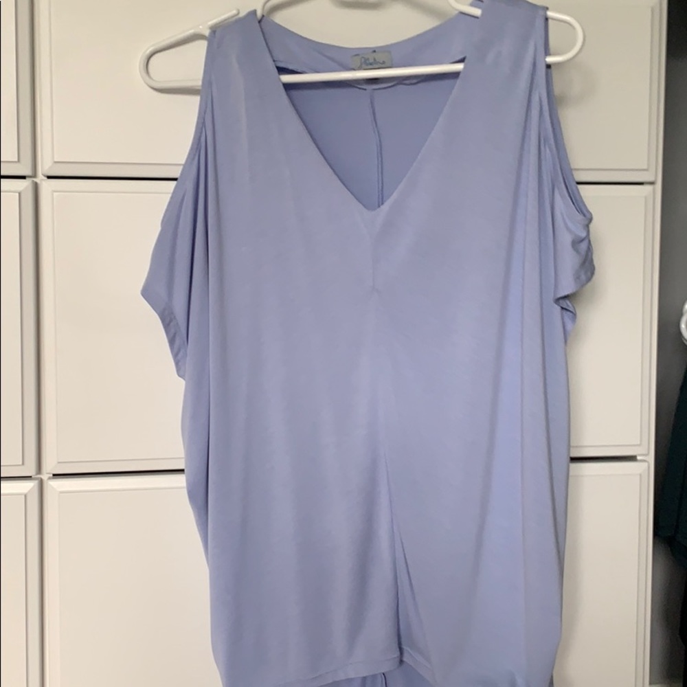 Cold shoulder gorgeous lilac tank